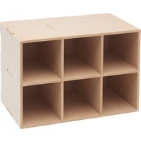 Flexio "Regalbox" - Basic Box - 6 Fächer von Beige