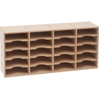 Flexio "Stempelkissen-Box" 20 Fächer von Beige