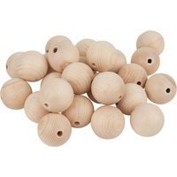 VBS Holzkugeln durchgebohrt "Ø 50 mm" - 25 Stück von Beige