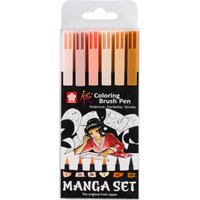 Sakura Koi Colouring Brush Pen "Manga Sammlung", 6er-Set von Sakura