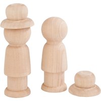 VBS Holz-Figuren mit Hut von Beige