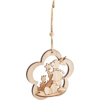 VBS Holzsteckmotiv Anhänger Blume "Hase Flori" von Beige