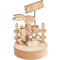 VBS Holz-Steckmotiv "Hase mit Schild" von Beige