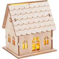 VBS Holzbausatz "Haus", inkl. LED von Beige