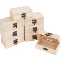 VBS Holzkästchen, 8 Stück, 10 x 3,8 x 5,9 cm von Beige