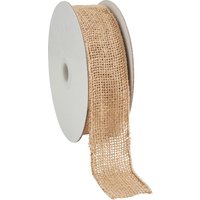 VBS Juteband mit Drahtkante von Beige