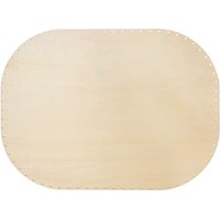 VBS Peddigrohr-Boden "Rechteck mit runden Kanten", 4 mm, 45 x 33 cm von Beige