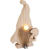 VBS Wichtel mit LED Nase, 3-tlg. - Pilz von Beige