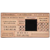 XL Stempel-Set - Weihnachtslieder von Beige