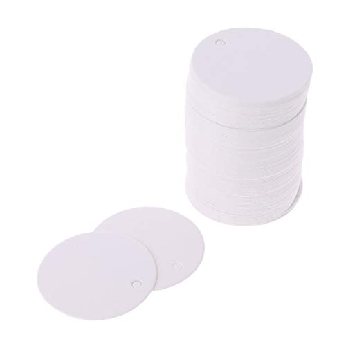 Beimus 100 x Etiketten aus Kraftpapier, für Hochzeiten, Partys, Gastgeschenke, 3,5 cm von Beimus