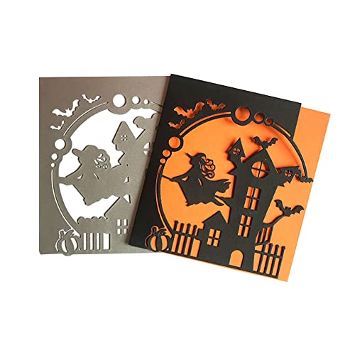 Beimus Stanzformen, Halloween-Hexenhaus-Stanzformen, Stempel, Schablonen für Prägung, Scrapbooking, Fotoalbum von Beimus