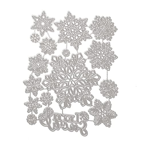 Beimus Stanzformen, Weihnachts-Schneeflocken, Metall-Stanzschablone, Schablone, Scrapbooking, Album, Papier von Beimus