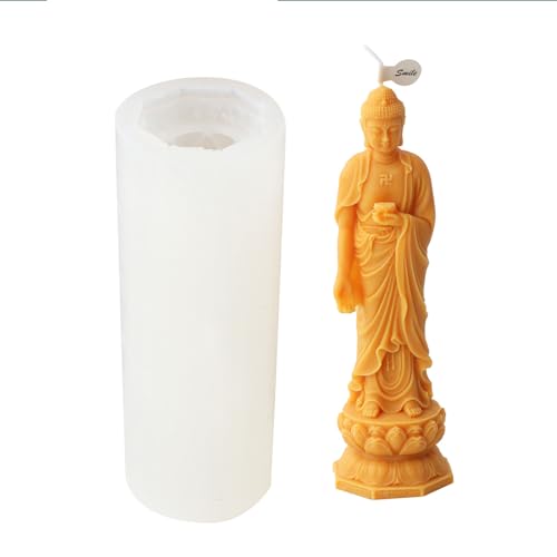 Religiöse Silikonform, 3D-Buddha-Form für die Herstellung von Seife, Gips, Schreibtisch, Ornament, Heimdekoration von Beimus