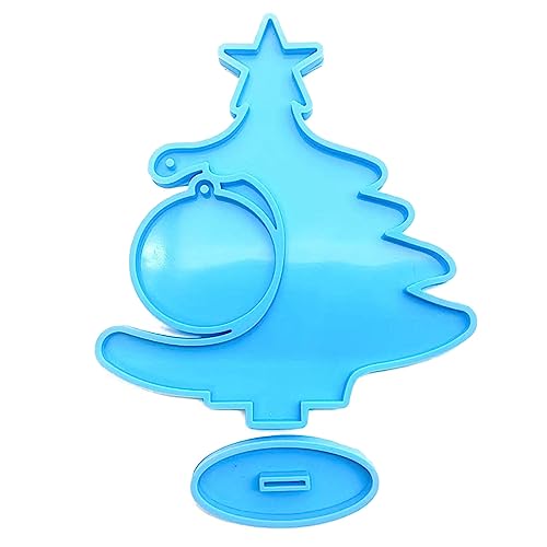 Silikonform für Weihnachtsbaum, Epoxidharz, Tischdekoration, Werkzeug zur Herstellung von Basteldekorationen, leicht zu reinigen von Beimus