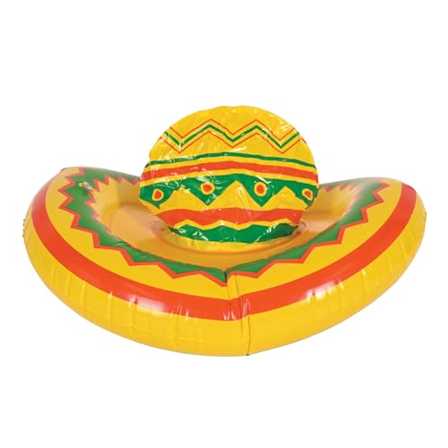 Beistle Aufblasbarer Sombrero-Hut mit mexikanischem Thema, Cinco De Mayo Fiesta, Partyzubehör von Beistle