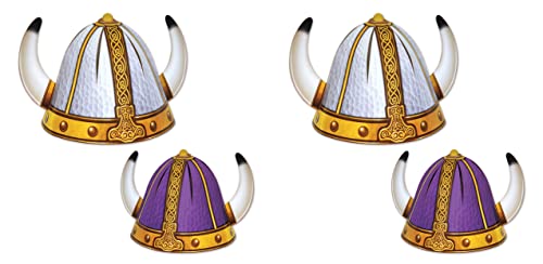 Beistle Wikinger-Helm, 4 Karat, Einheitsgröße, Mehrfarbig von Beistle