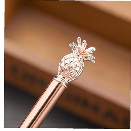 1.0mm Ananas Pens Nette Kugelschreiber, Rose Gold-metallfeder Für Bürobedarf Schule Schreibtisch-accessoires von Beito