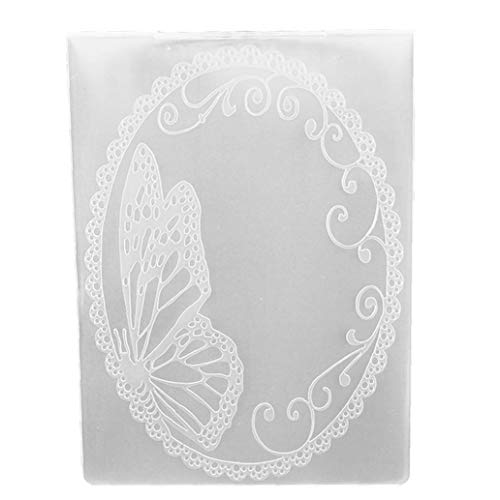 Beito 1pc Plastik Embossing Folder DIY Schneideisen-Schablonen-Schablone Moulds Einkleb Handwerk Schreib- Dekor DIY Mold von Beito