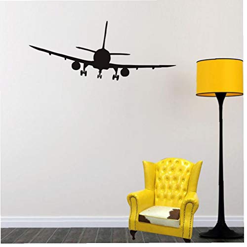 Beito 1pc kühlen Airliner Flugzeug Silhouette Wand-Aufkleber-Dekor-Wohnzimmer Schlafzimmer-Dekor-Vinyl-Abziehbilder für Kinder Home Decoration von Beito