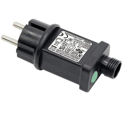 Beiyan 31V EU Stecker Lichterkette Stecker, Netzteil Lichterkette, Lichterkette Netzteil Adapter, IP44 Wasserdicht Transformator für Weihnachtsbeleuchtung Lichternetz Eiszapfenlichter von Beiyan