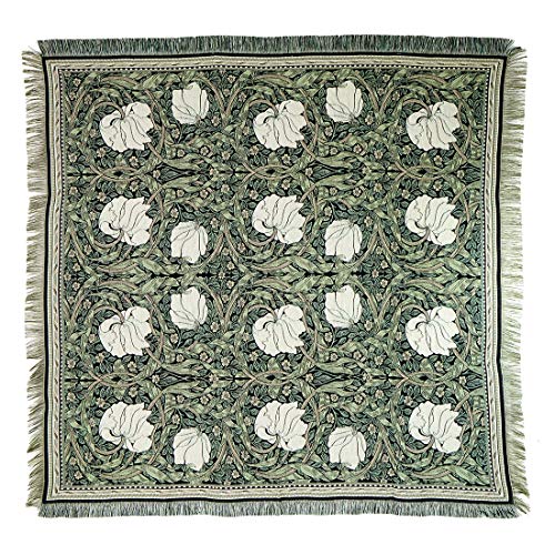 Belgian Tapestries gewebte Decke, Tischdecke Gobelin Pimpernel nach William Morris140 x 140 cm von Belgian Tapestries