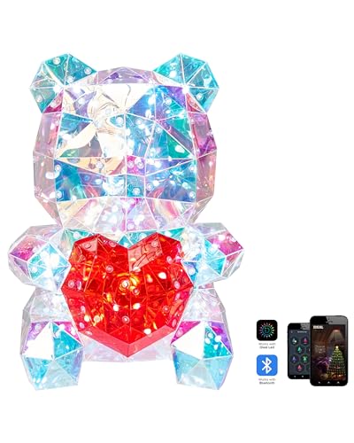 Dekoration Smart LED Kunststoff bunt Teddybär mit App-Steuerung 30 cm Rigel von Beliani