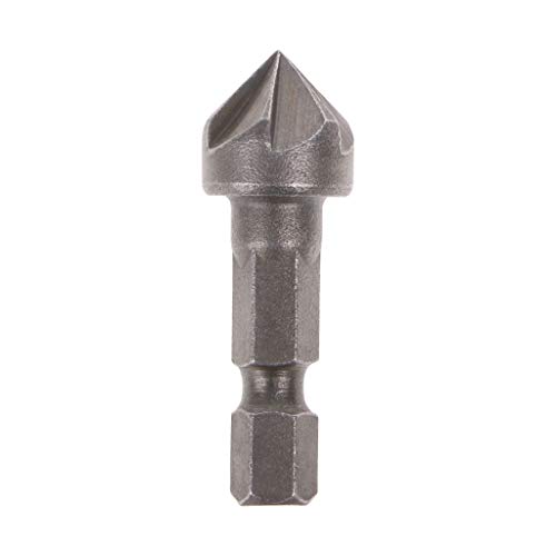 BELTI 6 Flute Countersink Drill Bit 90 Degree Point Angle Chamfer Cutting Woodworking Tool von Belti