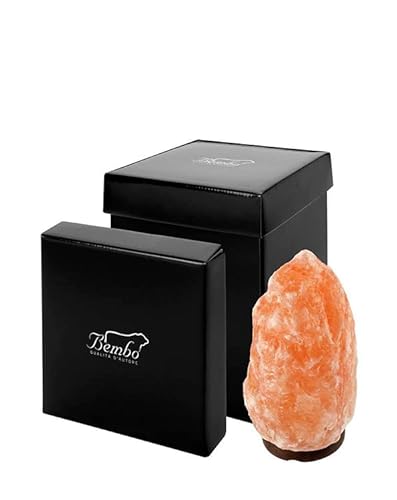 Bembo rosa Himalaya-Salzlampe (1-2 kg) – Völlignatürlich Handgefertigt - Einzeln zertifiziert - Elegante Verpackung für ein originelles Geschenk - Salt Range Pakistan von Bembo Qualità d'Autore