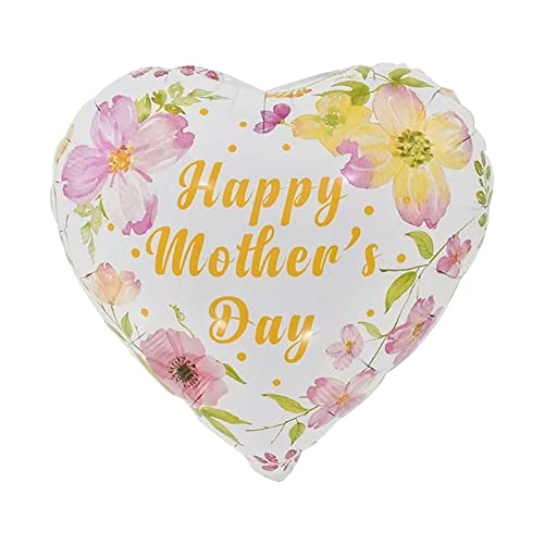 Bemvp Herzformballon Happy Mother's Day Foil Heliumballons Geburtstagsfeier Dekorationen Geschenke von Bemvp