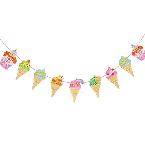 EIS EIS Stiel Banner Bunting EIS Girlande Für Tropische Party Bar Kid Party Dekoration von Bemvp