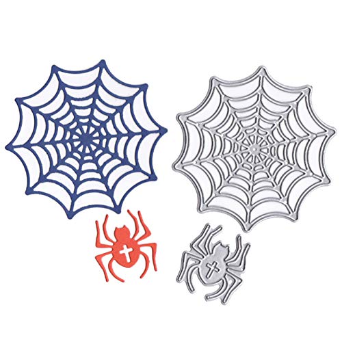 Scrapbooking Stanzformen DIY Form Halloween Spinnennetz Stanzformen DIY Scrapbooking Karten Prägeschablone Form - Silber von Benoon