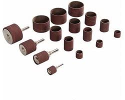 20er Schleifhülsen Schleifwalzen Set für Bohrmaschine Schleifrollen Schleifband Dremel von Benson Tools