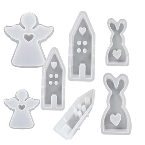 Silikonform Hase Silikonform Ostern Silikonformen Gießformen Ostern Silikon Gießform Giessform Silikon Silikon Gießform Gießform Silicone Mold Osterhase (7-teiliges Set) von Benyong