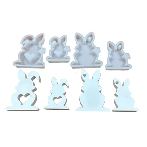 Silikonform Ostern Silikonformen Gießformen Ostern Silikonform Hase Silikon Gießform Giessform Silikon Silikon Gießform Gießform Silicone Mold Osterhase (4-teiliges Set) von Benyong