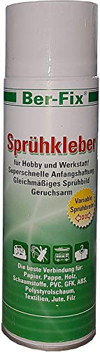 Ber-Fix Sprühkleber 60°C 500 ml bis 14 qm Haushalt Boot Auto Holz Leder Stoff von Ber-Fix