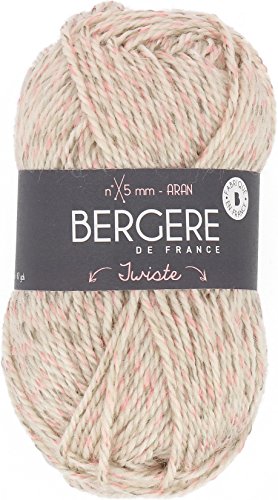 Bergere de France Beige/Rosa Twiste Garn, Wolle, 80 von Bergere de France