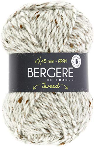 bergère de France 10271 Tweed Wolle, Ecru von Bergere de France