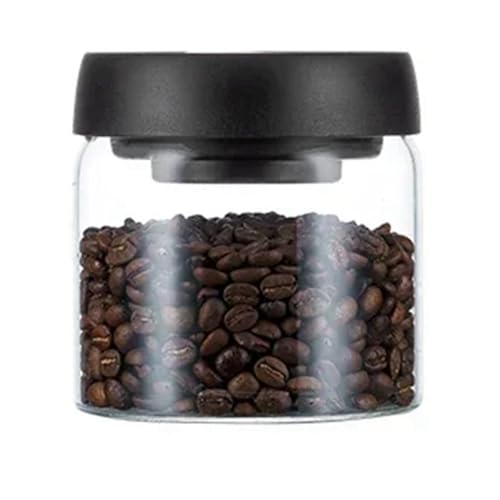 Berichw Vakuumversiegelter aus Glas für Kaffeebohnen, luftdichte Box für Lebensmittel, Zeremonien, Süßigkeiten, Frischhaltung, 500 ml von Berichw