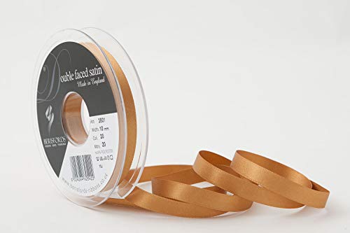 Berisfords 3501 Satinband 10 mm Old Gold 20 10,5 x 10,5 x 1,5 cm Double Face Poly Satinband, Old Gold von Berisfords