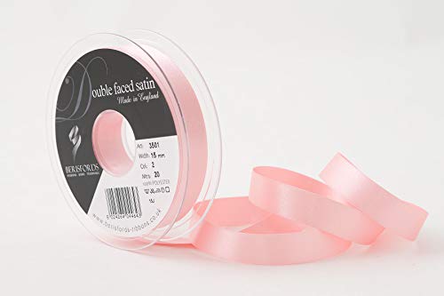 Berisfords 3501 Satinband 15 mm pink 2 10,5 x 10,5 x 3 cm Double Face Poly Satinband, pink von Berisfords