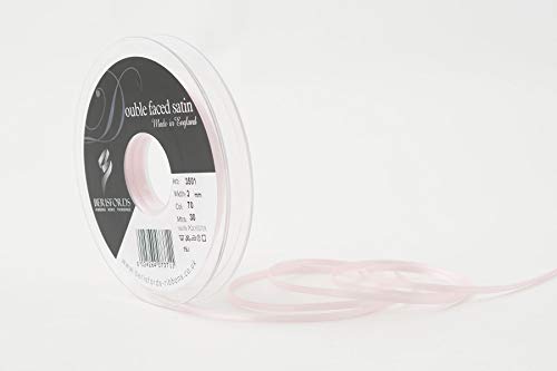 Berisfords 3501 Satinband 3 mm Hellrosa 70 10,5 x 10,5 x 1,3 cm Double Face Poly Satinband, Pale Pink von Berisfords