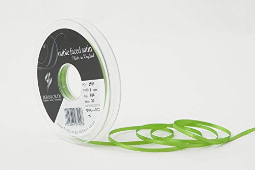 Berisfords 3501 Satinband 3 mm Meadow 664 10,5 x 10,5 x 1,3 cm Double Face Poly Satinband, Meadow von Berisfords