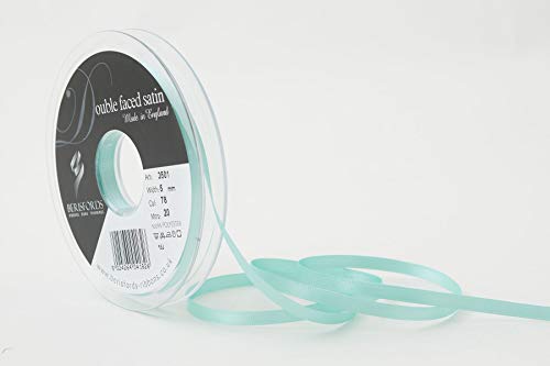 Berisfords 3501 Satinband 5 mm Aqua 78 10 x 1 x 10 cm Double Face Poly Satinband, Aqua von Berisfords