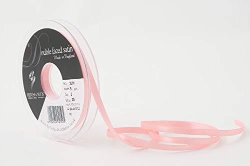 Berisfords 3501 Satinband 5 mm pink 2 10 x 1 x 10 cm Double Face Poly Satinband, pink von Berisfords