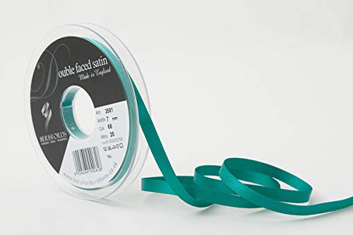 Berisfords 3501 Satinband 7 mm Jade 68 10,5 x 10,5 x 1,4 cm Double Face Poly Satinband, Jade von Berisfords