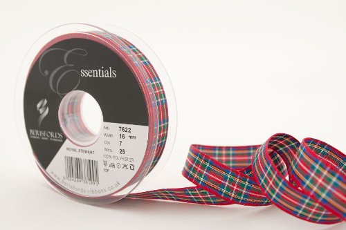 Berisfords Band mit Tartan-Design, blau von Berisfords