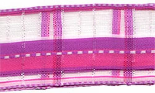 Berisfords Korsika Dekoband, 25 mm, 72 Stück, Pink – Meterware von Berisfords