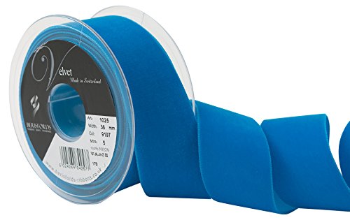 Berisfords Samtband, Samt, Venezianisches Blau, 10.2 x 4.5 x 10.2 cm von Berisfords