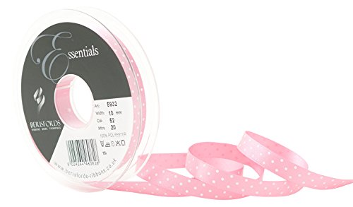 Berisfords Schleifenband Micro Dot, Hot Pink von Berisfords