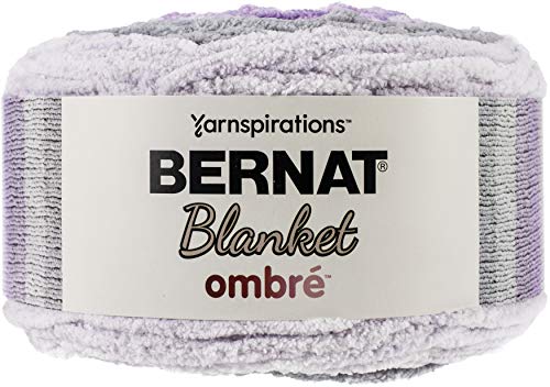 Bernat 16103636009 Blanket Garn, Polyester, Cool Purple Ombre, 201 Meter von Bernat